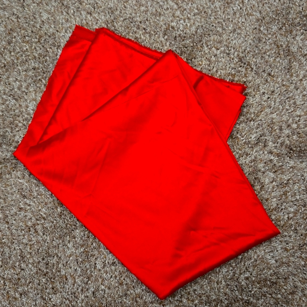 Red Satin Fabric